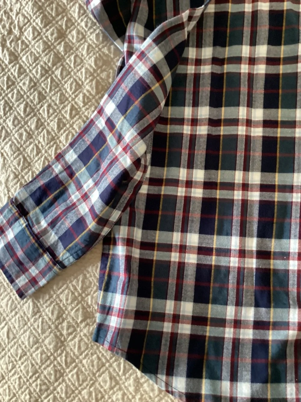 Janie and jacks nwt boys size 16 soft flannel burgundy and gray